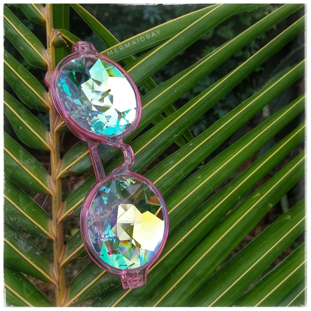 Pink Prism Kalaidoscope Glasses, Festival, Fun - Picture 2 of 8